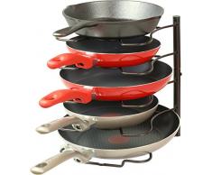 simplehoueware erweiterbar stapelbar Küche Schrank und Zähler Regal Organizer, silber chrome