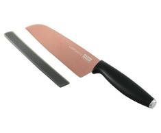 KUHN RIKON 23039 Colori Titanium rosengold Santokumesser, Edelstahl, Rosegold, 28 x 5 x 2 cm