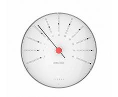 Arne Jacobsen Bankers Wanduhr, Kunststoff, weiß, 12cm