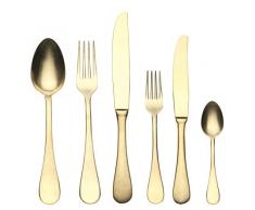 Mepra SPA 1097VI22036 Besteckgarnitur, Design Vintage Oro, 36-teilig