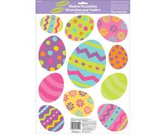 Amscan International 670299 Ostern Glitzer Vinyl Fenster Aufkleber (24 Stück)