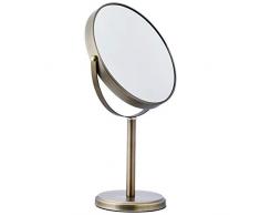 AmazonBasics - Zweiseitiger, hoher Kosmetikspiegel, Zinn
