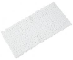Spirella Duschmatte Anti Rutsch Matte Riverstone antibakteriell Rutschfest 75 x 36 cm - mit Sanitized Hygienefunktion - Weiß- Made in EU