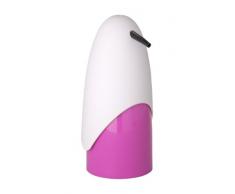 WENKO 20081100 Seifenspender Pinguin Pink/White - Soft-Touch, Fassungsvermögen 0.4 L, Kunststoff, 10 x 19 x 8.5 cm, WeiÃ