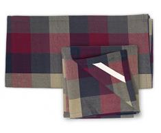 Soleil d Ocre 712043 Prestige 2er Pack Geschirrtuch Jacquard Baumwolle 50 x 70 cm, Baumwolle, violett, 50 x 70 cm