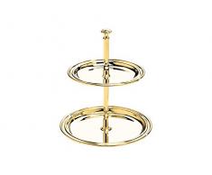 Zilverstad Etagere Elegance, goldfarben, klein, Metall, 14 x 14 x 16 cm
