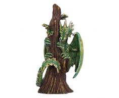 Nemesis Now Anne Stokes Age of Small Forest Dragon Figurine Figur Alter der Drachen, klein, Walddrache, grün, Einheitsgröße