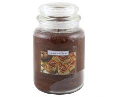Carolina Candles Kerzen 623 g Zimtschnecken-Duft Duftkerze, Braun, Glas, 10.3x10.3x16.7 cm