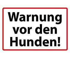 Schatzmix Warnung vor den Hunden ! Hund Warnschild, Garten - Zaun, Haus Straßen - Blechschild 20x30 cm