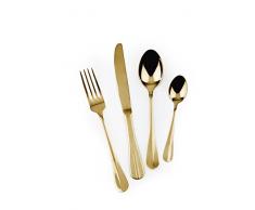 Excelsa Gold Besteck-Set, Stahl, goldfarben, 24-teilig