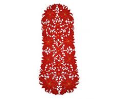 Bellanda Tischläufer, Polyester, rot, 40x110 cm