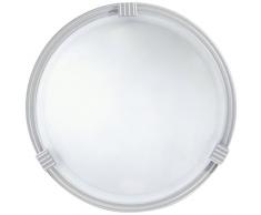 Steinel 731014 RS 21 L Sensor-Innenleuchte für Wand- und Deckenmontage im Wohnbereich, silber, Bewegungsmelder mit Sensortechnik, energieeffizient, 75W, IP20, Opalglas