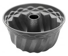 Dr. Oetker Gugelhupfform Ø 22 cm, Backform für Gugelhupf, runde Bundform aus Stahl mit keramisch verstärkter Antihaft-Beschichtung (Farbe: grau), Menge: 1 Stück