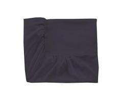 Essix Royal Line Spannbettlaken, Perkal-Baumwolle, Schiefer, 180 x 200 cm