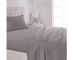 AmazonBasics Bettwäsche-Set aus Mikrofaser, leicht, superweich, pflegeleicht, mit 40,6 cm tiefen Taschen 1er-Pack Twin XL dunkelgrau