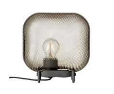 Iittala Virva Tischleuchte, Glas, Braun, 25 cm