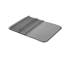 AmazonBasics – Großes Abtropfgestell, 47,7 x 60,9 cm, Anthrazit/Schwarz