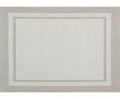 Vent Du Sud 6setyucpvec yuco Tischset, 6-teilig Polyester/PVC Ecru 33 x 46 cm