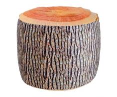 Hocker „Baumstamm“ mit innenliegendem Luftkissen und weichem, waschbaren Bezug, inkl. Luftpumpe, „optische Täuschung“ auch als schöne Herbstdeko geeignet