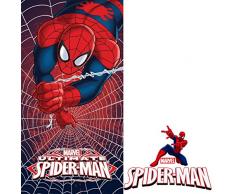 Unbekannt Faro Kinder Duschtuch Badetuch 70x140 367 Spiderman, Baumwolle, Mehrfarbig, 140 x 70 cm
