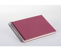 goldbuch Spiralalbum, 40 weiße Seiten, Fuchsia, 24 x 17 cm