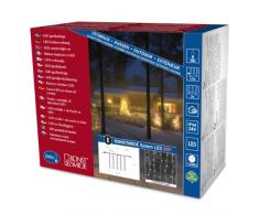 Konstsmide 4624-103 LED Hightech System Erweiterung / Lichtervorhang / für Außen (IP44) / 200 warm weiße Dioden / transparentes Kabel