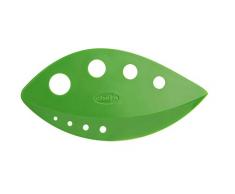 Chefn Kräuterabstreifer, Blattabstreifer aus hochwertigem Kunststoff, Abstreifer zum entfernen von Blättern, Küchenhelfer mit Kunststoffkantenschere (Farbe: Grün), Menge: 1 Stück