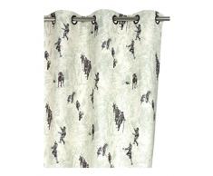 Vent Du Sud ROJCXLC Chamonix Vorhang mit Ösen, Polyester/Baumwolle/Viskose, 260 x 145 cm, flechtengrün