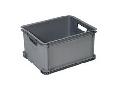 CURVER 6302007 CU Unibox Grande Eco Aufbewahrungskiste, klassisch, Kunststoff, Grau, 43 x 35 x 24 cm