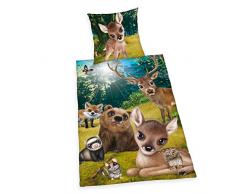 Herding Animal Club Bettwäsche-Set, Cotton, mehrfarbig, Deutsche Größe