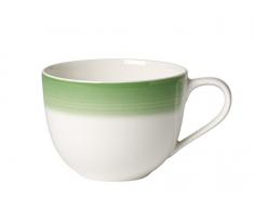 Villeroy & Boch Colourful Life Green Apple Kaffeetasse, 230 ml, Höhe: 6,5 cm, Premium Porzellan, Grün