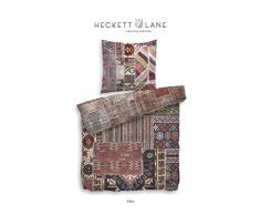 Heckett Lane Mako-Satin Wendebettwäsche Karu 135x200 (80x80) Rustic Brown