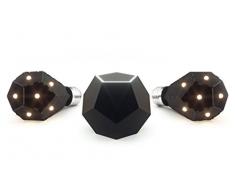 Nanoleaf Smarter Kit LED Lampe mit Ivy Hub Basisstation, 800 Lumen, 7,5 W, 3000 K, 2-er Set, Plastik, E27, 7.5 W, schwarz, 7.7 x 7.7 x 11 cm