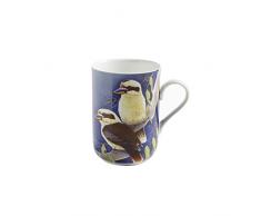 Maxwell & Williams PBD040 Birds of Australia Becher, Kaffeebecher, Tasse mit Vogelmotiv: Lachender Hans, in Geschenkbox, Porzellan