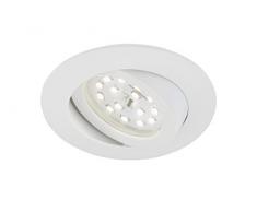 Briloner Leuchten LED Einbauleuchte, dimmbar, Einbaustrahler, LED Strahler, Spots, Deckenstrahler, Deckenspot, Lampen Wohnzimmer, LED Einbaustrahler 230v, Deckeneinbauleuchten, Einbaulampe, schwenkbar, rund