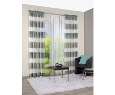 Home Fashion Ösenschal, Stoff, Grün, 245 cm x 140 cm