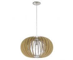 EGLO Hängeleuchte, Nickel-Matt, Weiß, Kupfer