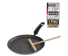 STONELINE Crêpe-Pfanne 24 cm, mit Besteck, induktionsgeeignet