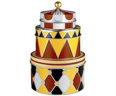 Alessi Circus Allzweckbox, Weissblech, Silber, 13 x 19.5 cm