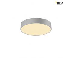 SLV MEDO 40 CW, CORONA, LED Indoor Wand- und Deckenaufbauleuchte, TRIAC, silbergrau 3000/4000K Leuchte, Aluminium, 30 W, grau