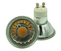 e-Bright, LED Lampen, GU10 5W COB, 380LM 3000K A+, vgl. t 50W Halogen, 230V