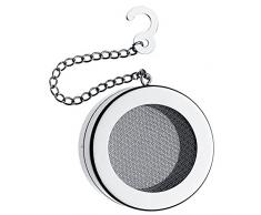 WMF LiberTea Teesieb, Ø 5,0 cm, Tee-Ei mit Kette, Cromargan Edelstahl poliert, spülmaschinengeeignet