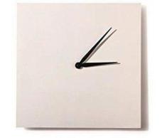Artemio Wanduhr zum Dekorieren, eckig, 30 cm, Weiß