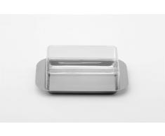Weis Butterdose fÃ¼r KÃ¼hlschranktÃ¼r, Edelstahl, Silber/transparent, 9.5 x 15 x 4.5 cm