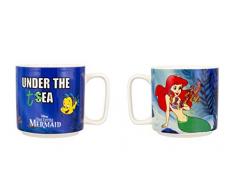 Disney Tasse Arielle die Meerjungfrau blau, Bedruckt, aus Keramik, 320 ml, in Geschenkkarton.