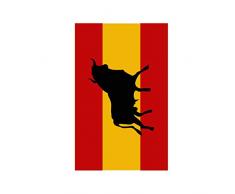 Soleil docre Strandtuch 100x180 cm Toro Costa Brava Samt Bedruckt 100% Baumwolle