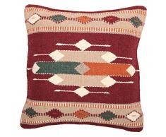 Überwurf Kissen, 18 x 18, handgewebt Western Wolle Dekorative Kissen, Southwest und native american Styles. Handgefertigt Wolle., Wolle und Wollgemisch, Cortez, 18 x 18