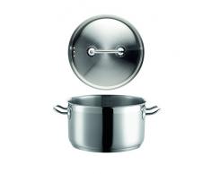 Mäser, Serie Professional, Fleischtopf 24 cm mit Deckel, Topf aus hochwertigem Edelstahl 18/10, Induktion, Literskala