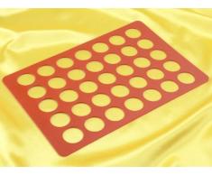 Kreis Silikon Teigschaber 11735Â Casting Formen Dekoration 28Â x 19Â x 1Â cm, braun