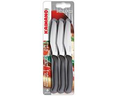 Kaimano Italicus Pizzamesser, Edelstahl, Schwarz, 28 x 10 x 2 cm, 6-Einheiten